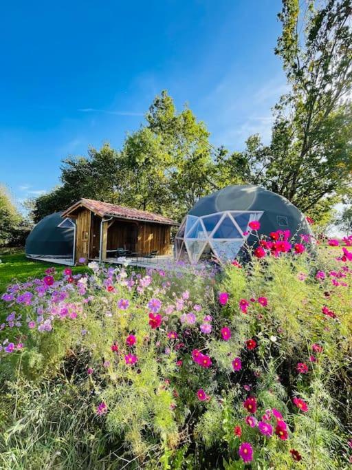 Dome Insolite Lichen Jacuzzi Et Petits-Dejeuners Inclus Gondrin Zewnętrze zdjęcie