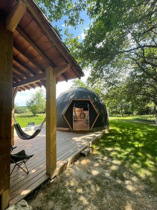 Dome Insolite Lichen Jacuzzi Et Petits-Dejeuners Inclus Gondrin Zewnętrze zdjęcie
